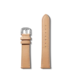 18mm Natural Leather Watch Strap