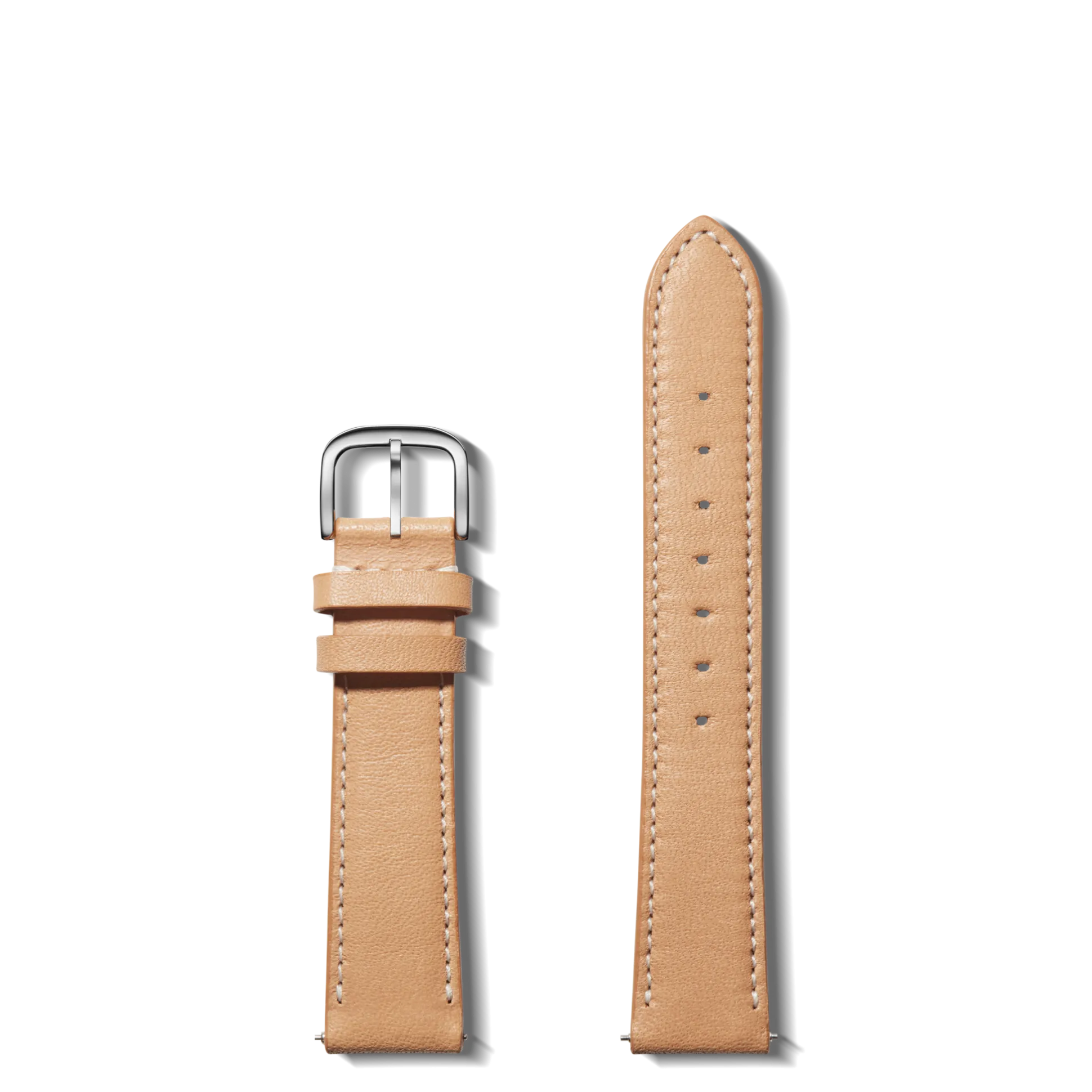 18mm Natural Leather Watch Strap