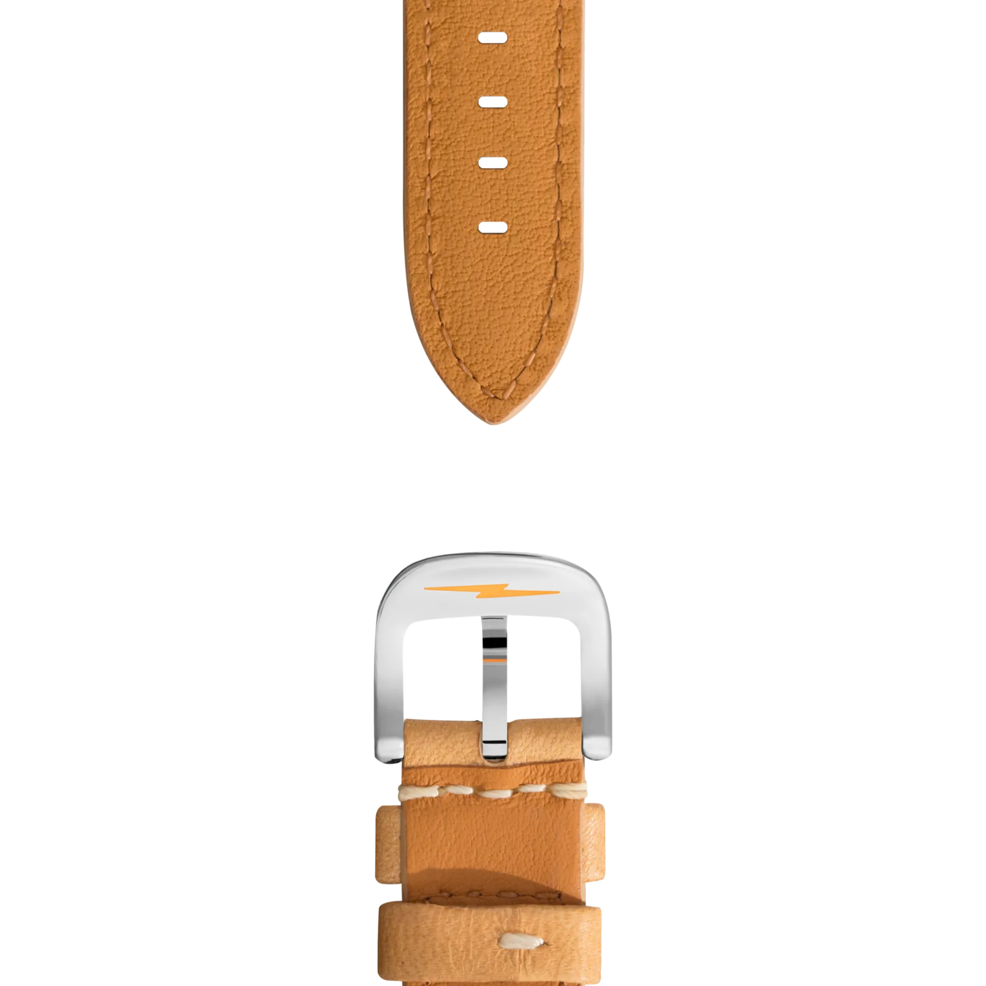 18mm Natural Leather Watch Strap