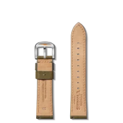 20mm Olive Leather Watch Strap
