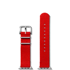 20mm Red Split Nylon Apple Watch Strap