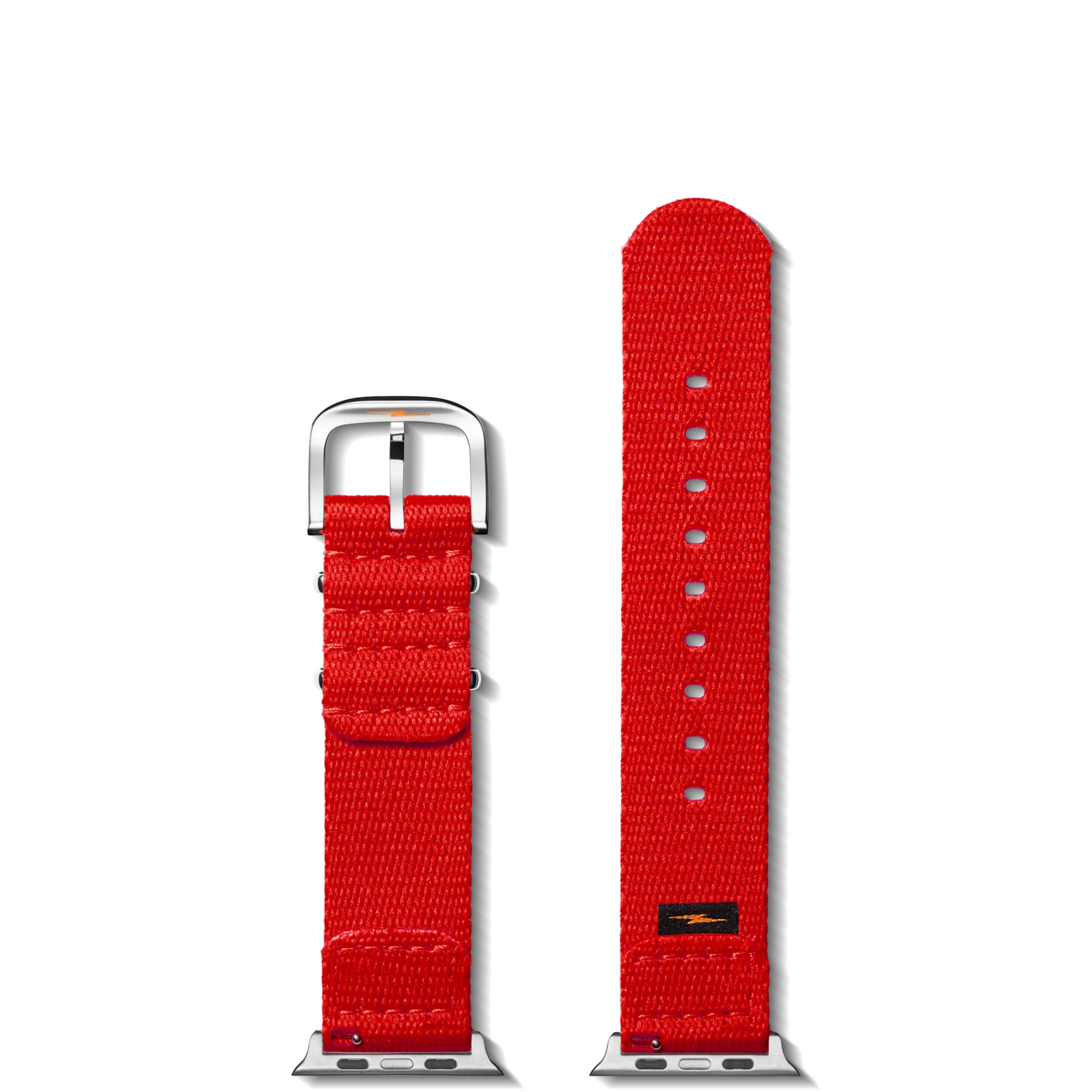 20mm Red Split Nylon Apple Watch Strap