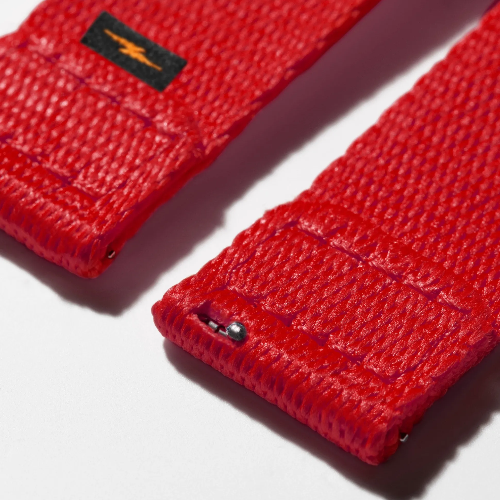 20mm Red Split Nylon Apple Watch Strap