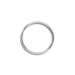 2mm Round White Gold Band