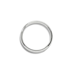 4mm Round White Gold Band