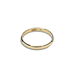 2mm Round Yellow Gold Band