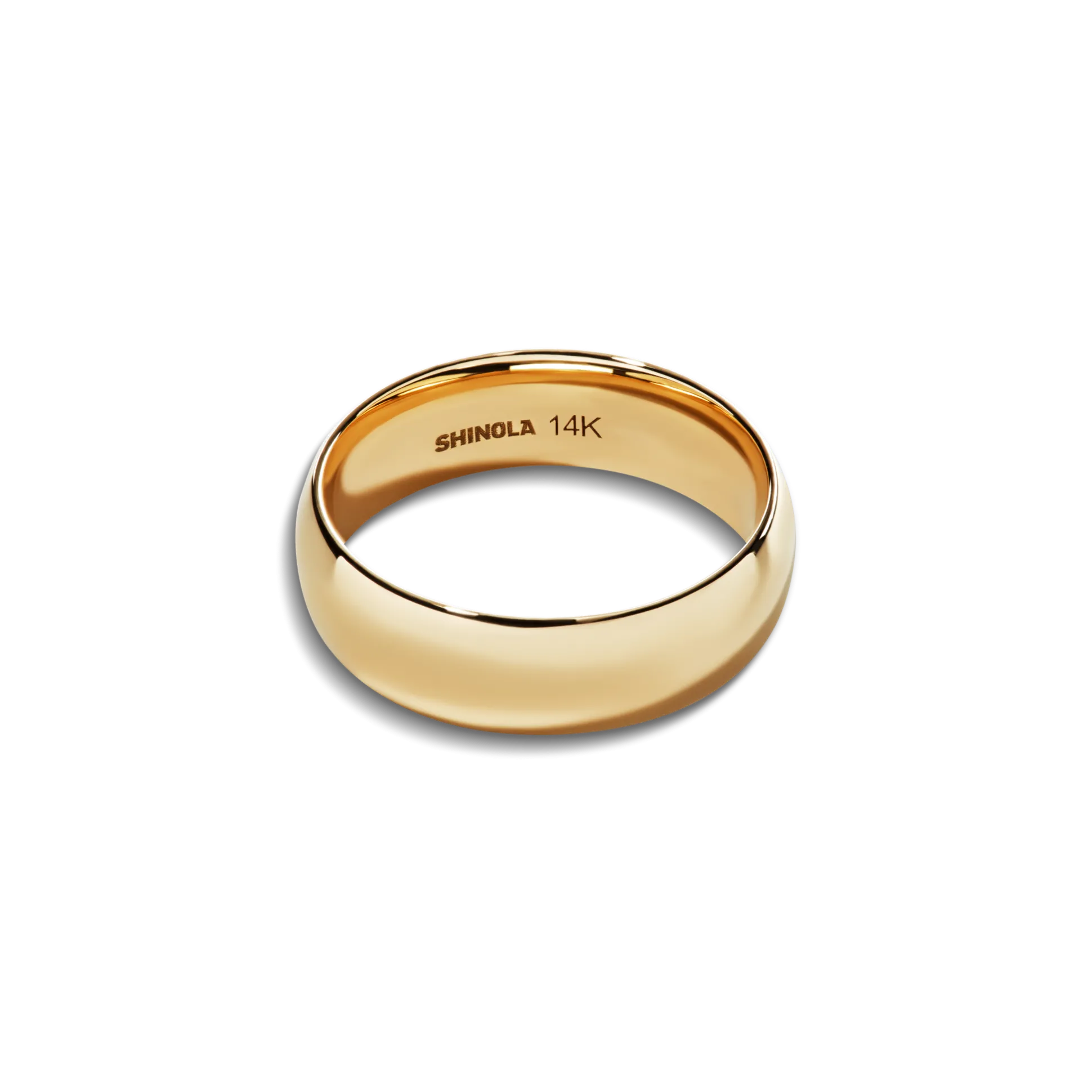 6mm Round Yellow Gold Band