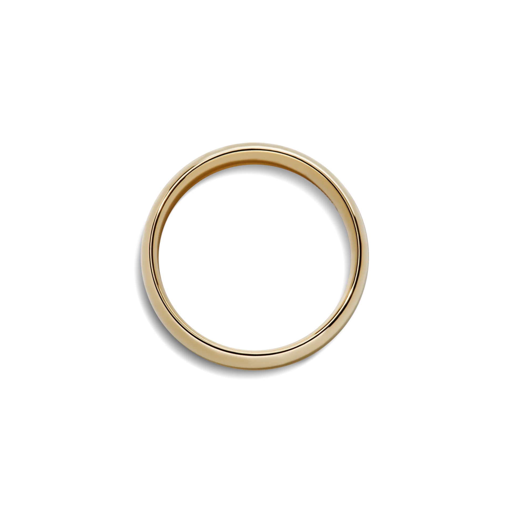 6mm Round Yellow Gold Band