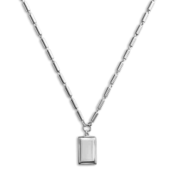 Petite Rectangular Tag Necklace