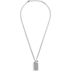 Ribbed Tag Necklace