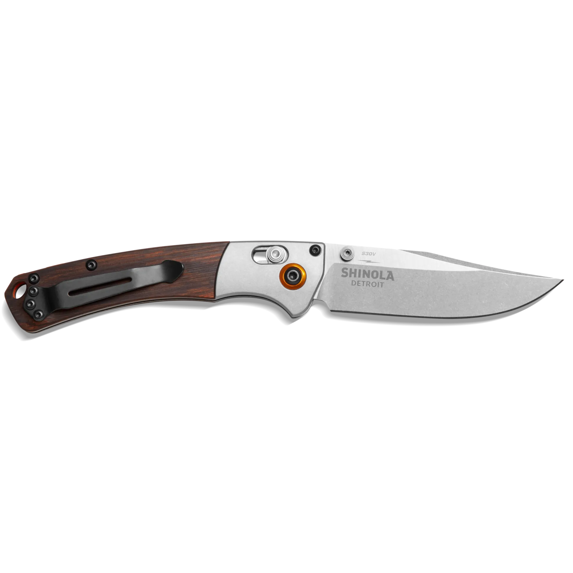 Shinola + Benchmade Mini Crooked River Pocket Knife
