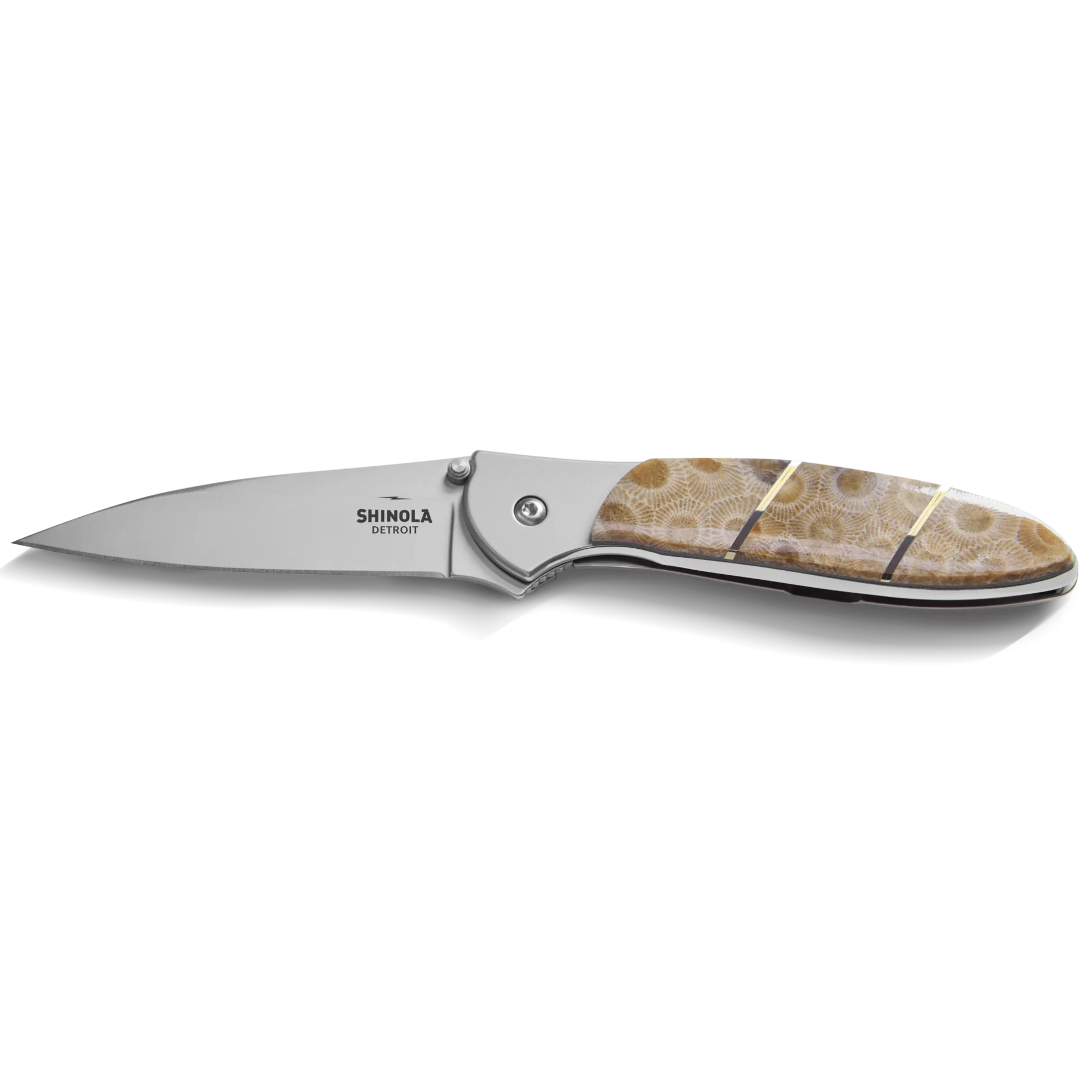 Shinola + Kershaw Petoskey Stone Pocket Knife