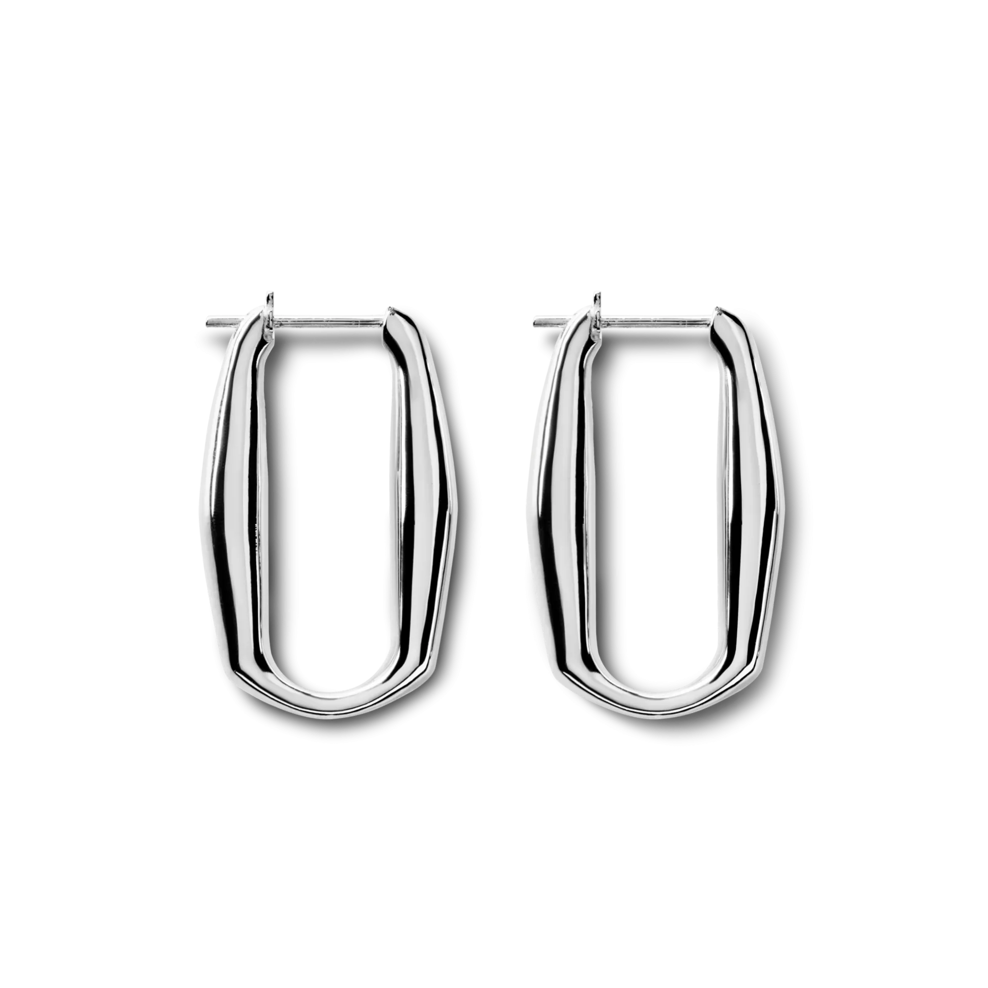 Signature Link Hoop Earrings