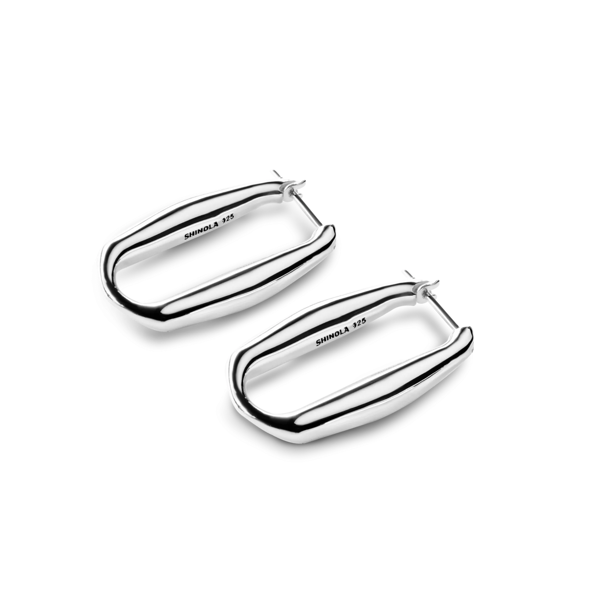 Signature Link Hoop Earrings