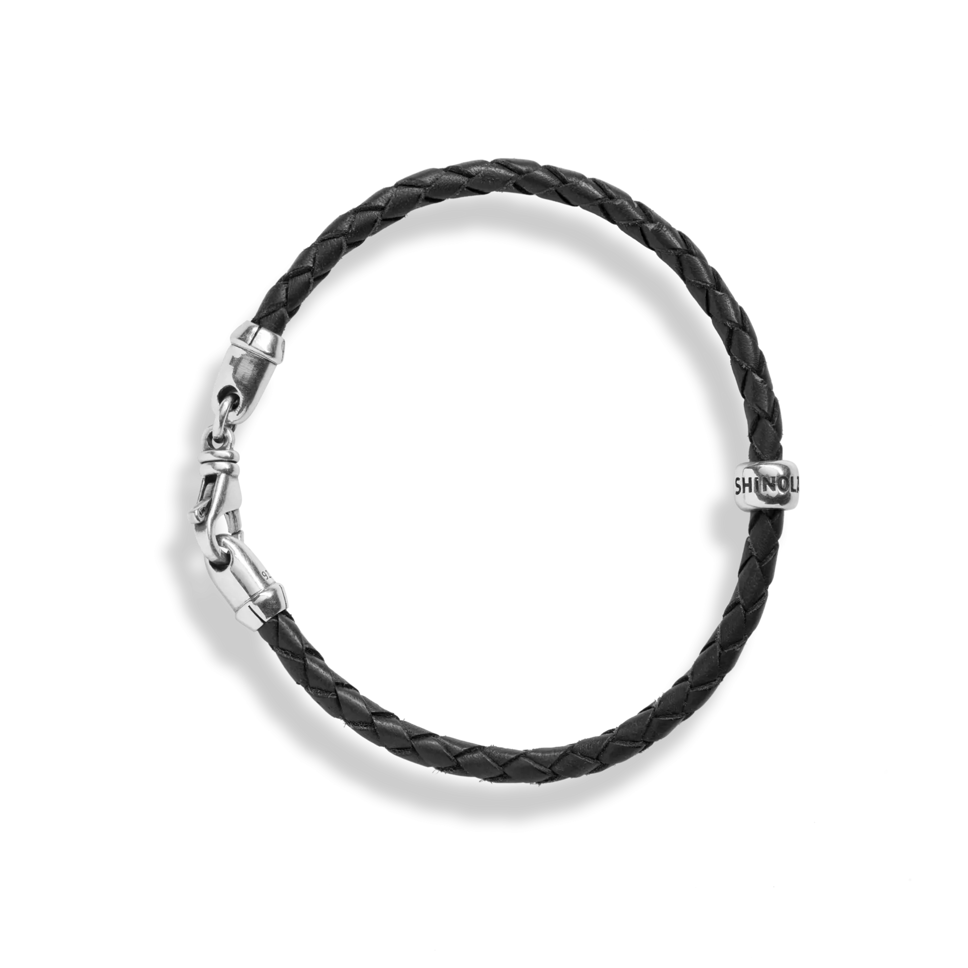 Single Wrap Woven Leather Bracelet