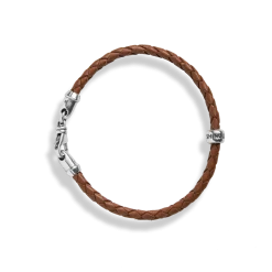 Single Wrap Woven Leather Bracelet